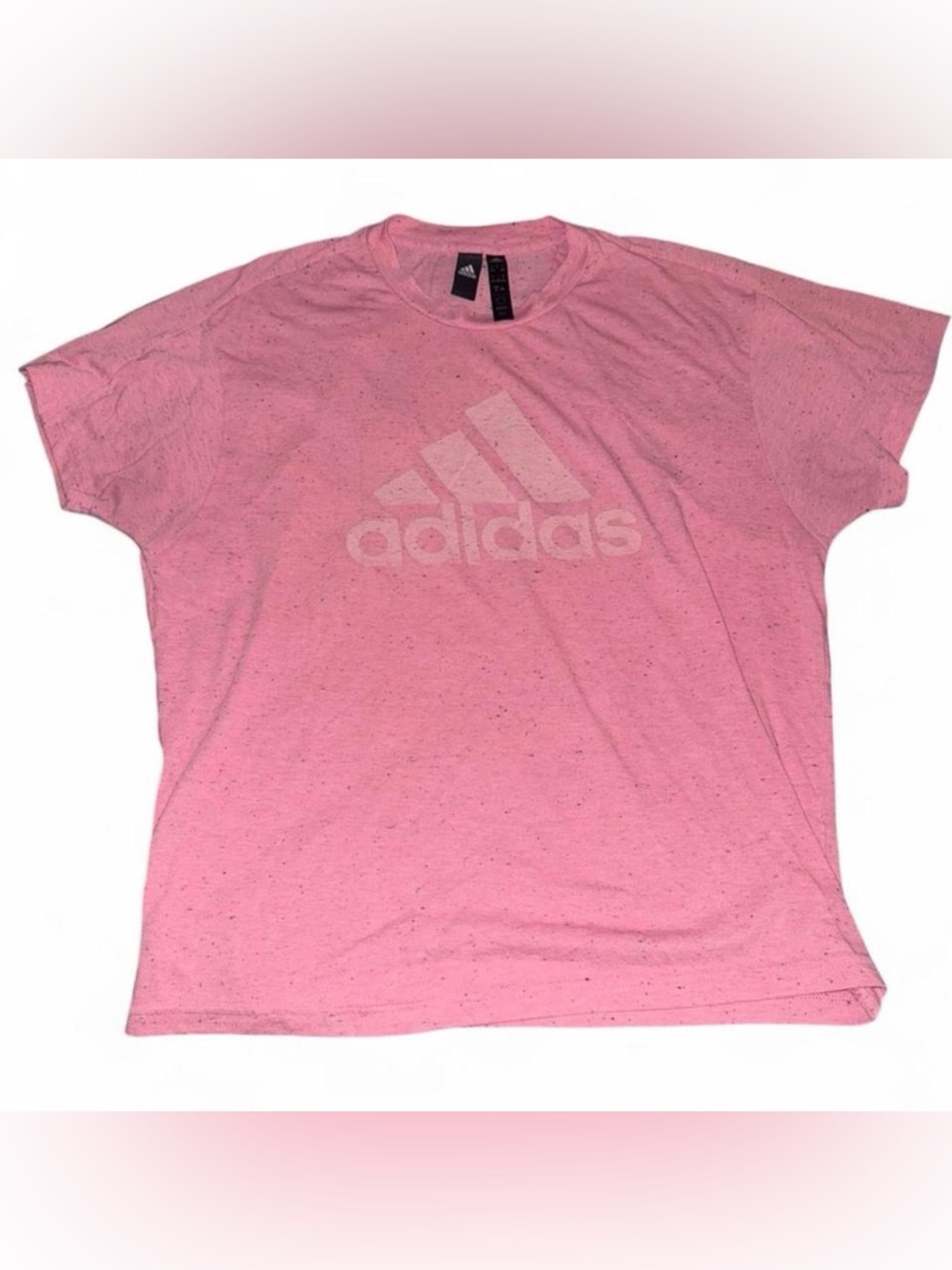 adidas Pink Speckle Crewneck Tee
